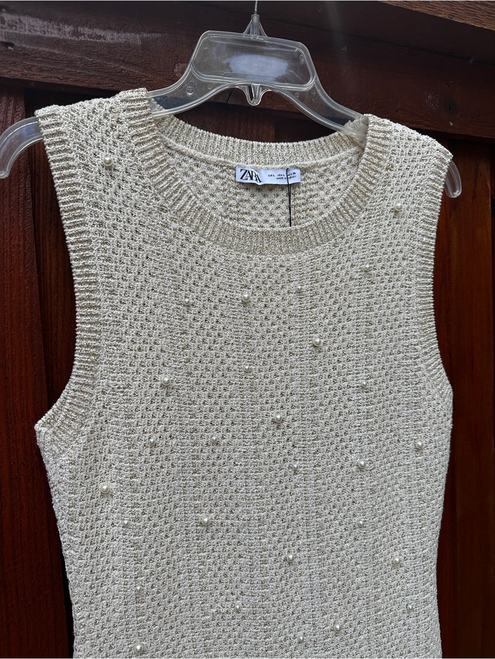 Zara Pearl accent knit dress - Picture 3 of 9